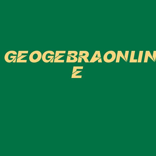 Logo da GEOGEBRAONLINE